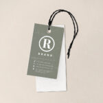 كرت ألبسة (ليبل/تعليق)